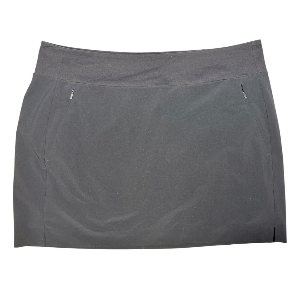 Athleta Soho Skort Black Active Golf Tennis Skirt Womens Size 16